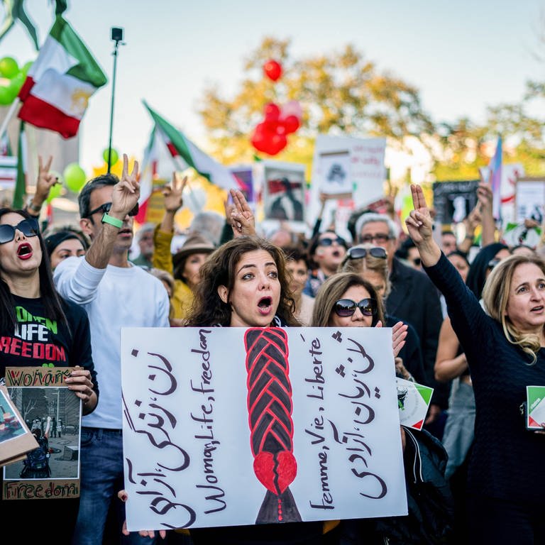 Protest für den Iran in den USA (Foto: IMAGO, Jordan Tovin)