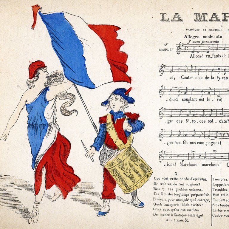 Marseillaise, Partitur des Liedes von Rouget de l Isle (Foto: IMAGO, imago images / KHARBINE-TAPABOR)