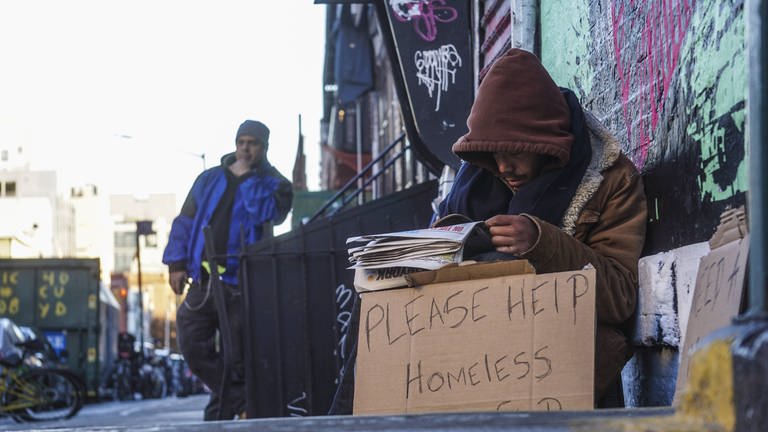 Obdachloser in New York (Foto: IMAGO, imago 74577604)