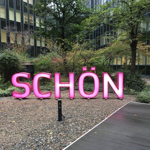 "Schön": Innenhof des Max-Planck-Instituts für empirische Ästhetik in Frankfurt (Foto: SWR)