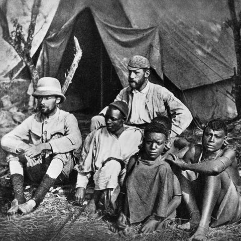 Gustav Adolf Graf von Götzen (1866 - 1910) als Gouverneur von Deutsch-Ostafrika auf einer Erkundungsreise ins Innere der Kolonie (um 1905) (Foto: picture-alliance / Reportdienste, picture alliance / akg-images | akg-images)