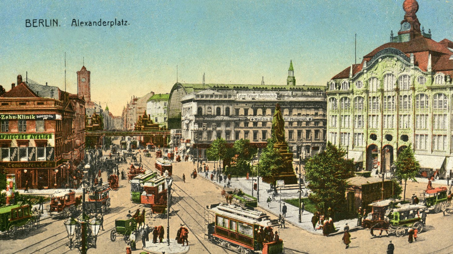 Berlin Alexanderplatz. Stadtansicht um 1910