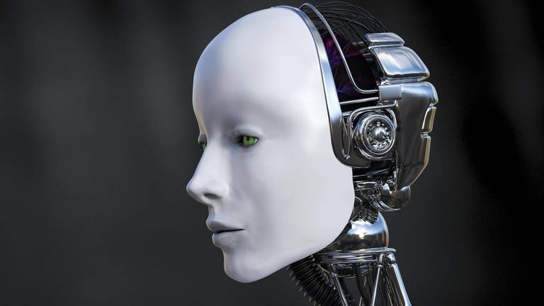 Roboter schaut traurig: Computer erkennen Gefühle, können aber keine Depression, Schizophrenie oder psychosomatischen Symptome ausbilden (Foto: IMAGO, imago images / Panthermedia)