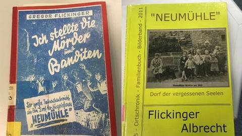 Bücher zur Geschichte der Neumühle von Gregor und Albrecht Flickinger (Foto: SWR, SWR - Gabor Paal)