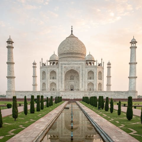 Das Taj Mahal in Agra, Indien. (Foto: SWR, Diego Cupolo)