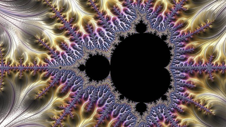 Die Mandelbrot-Menge, künstlerisch gestaltet. Benannt ist sie nach Benoît Mandelbrot. (Foto: IMAGO, imago/Science Photo Library)