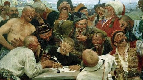 Saporoger Kosaken, Gemälde aus dem Jahr 1880 von Ilja Jefimowitsch Repin (1844–1930) (Foto: picture-alliance / dpa, picture-alliance / dpa - akg-images)