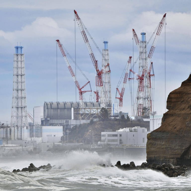 Kernkraftwerk Fukushima Daiichi im März 2019, das von der Erdbeben-Tsunami-Katastrophe 2011 im Nordosten Japans getroffen wurde (Foto: IMAGO, IMAGO / Kyodo News)