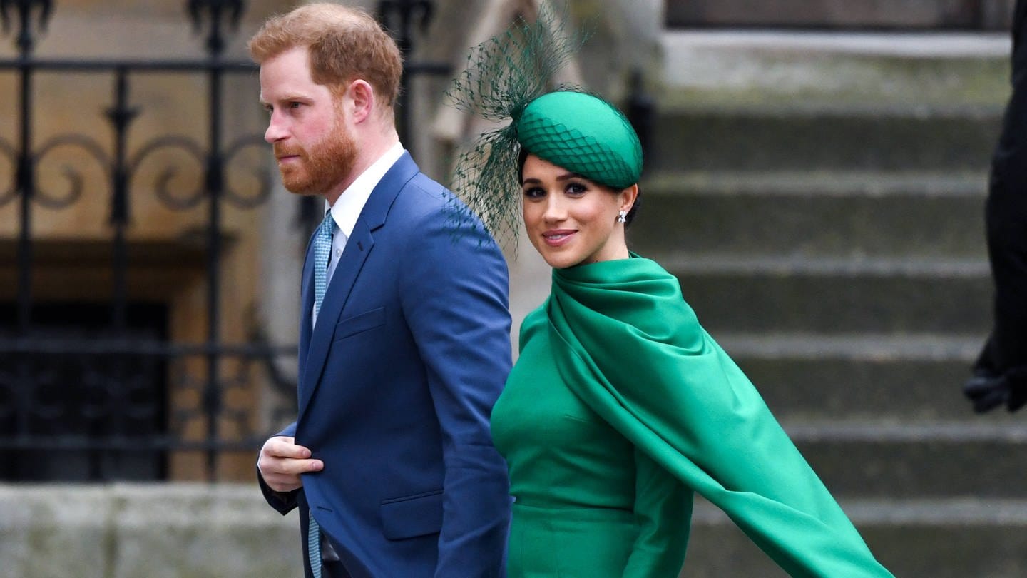 Der Herzog und die Herzogin von Sussex bei ihrem letzten offiziellen Auftritt anlässlich eines Gottesdienstes in Westminster Abbey zum Commonwealth Day am 9. März 2020