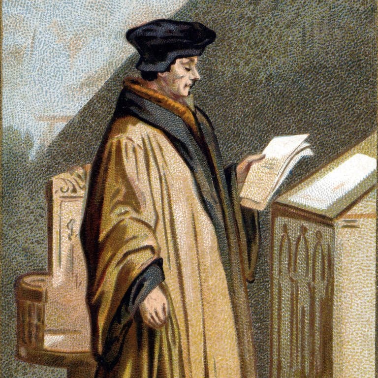 Erasmus von Rotterdam (Lithographie) (Foto: IMAGO, imago/Leemage)