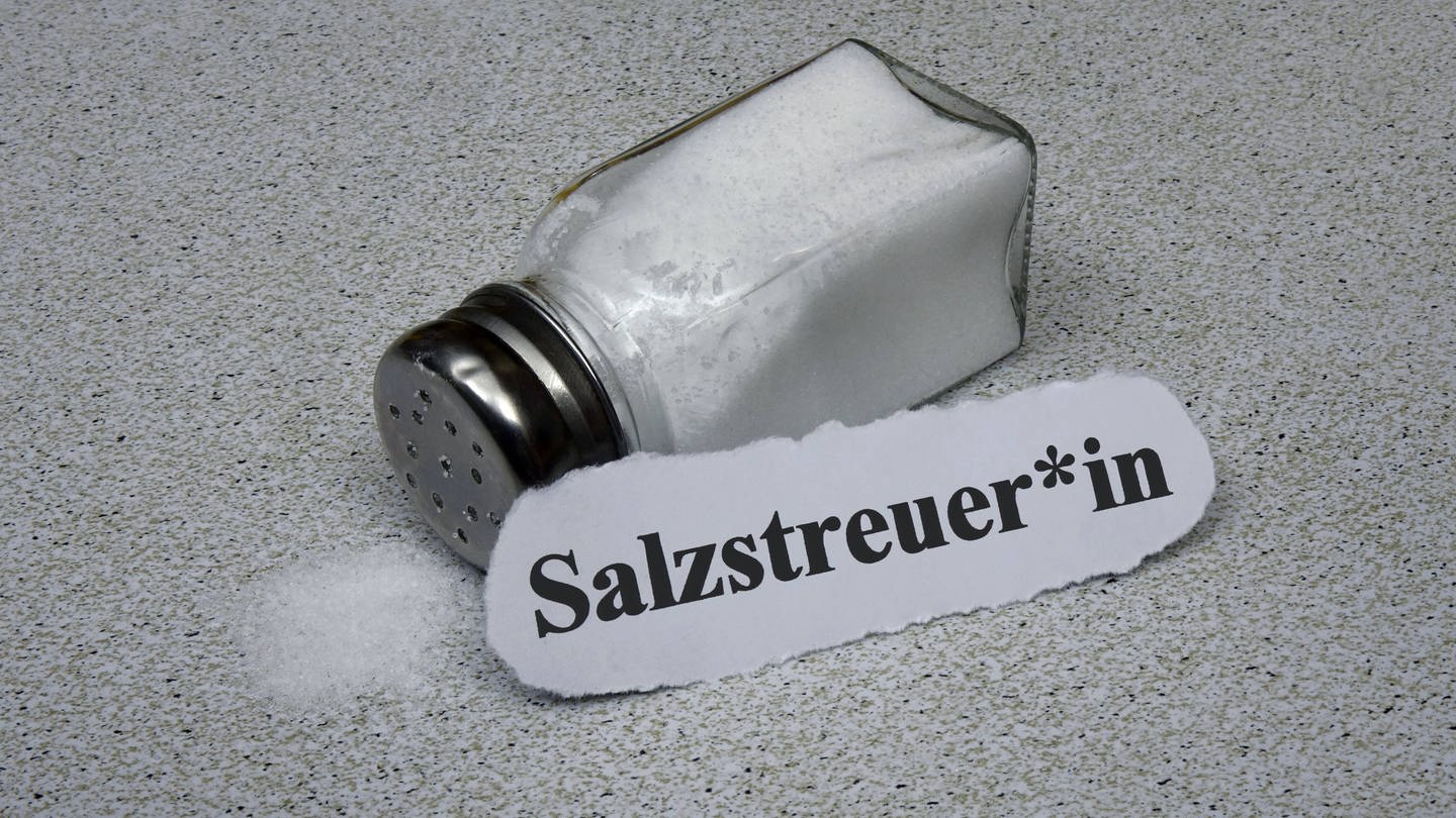 Salzstreuer mit Gendersternchen (Foto: IMAGO, imago images/Steinach)