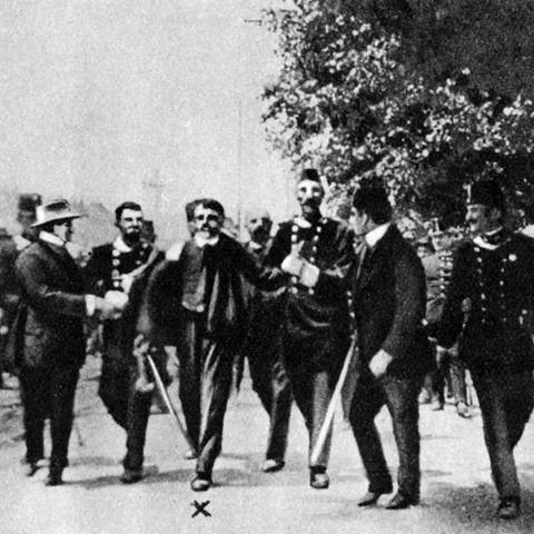 Gavrilo Princip ermorderte Erzherzog Franz Ferdinand von Österreich und seine Frau Sophie (Foto: IMAGO, IMAGO / United Archives International)