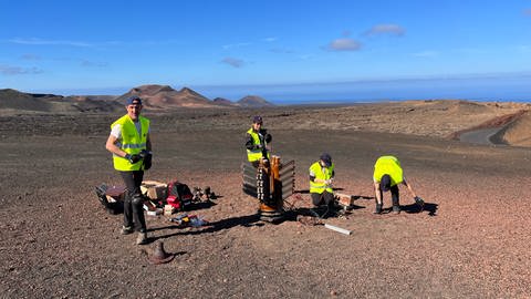 Stromerzeugung im vulkanischen Gebiet der Insel Lanzarote (Foto: ARD)