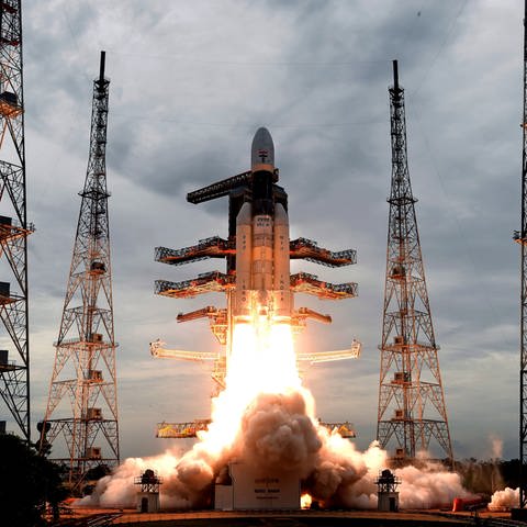 Indien versucht ein Weltraumfahrzeug ohne Besatzung auf dem Mond zu landen (Foto: picture-alliance / Reportdienste, picture alliance/dpa/Indian Space Research Organization/AP | Uncredited)