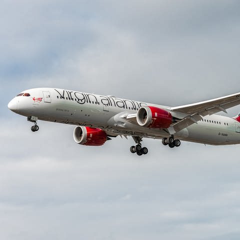 Die Virgin Atlantic Airways, erprobt Langsteckenflug mit Bio-Kerosin.   (Foto: IMAGO, IMAGO / Pond5 Images)