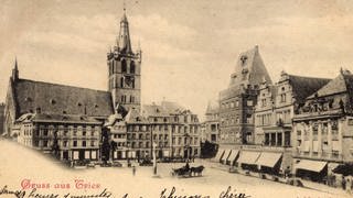 Marktplatz in Trier (Postkartenansicht, 1930er-Jahre) (Foto: imago images, imago images / Arkivi)