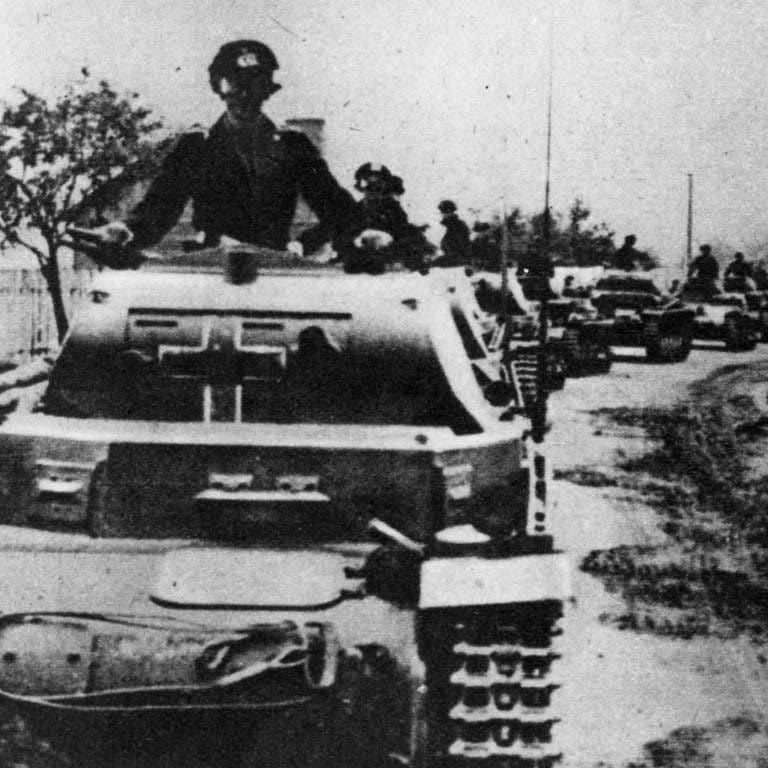 Deutsche Panzer beim Angriff auf Polen im September 1939 (Foto: IMAGO, imago stock&people)