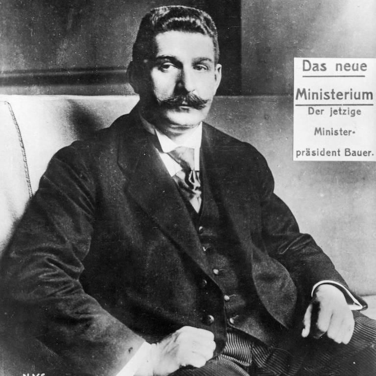 Reichskanzler Gustav Bauer 1919 (Foto: picture-alliance / Reportdienste, picture-alliance / akg-images)