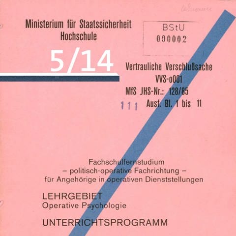 Stasi-Akte Audiofolge 5 (Foto: SWR, BStU)