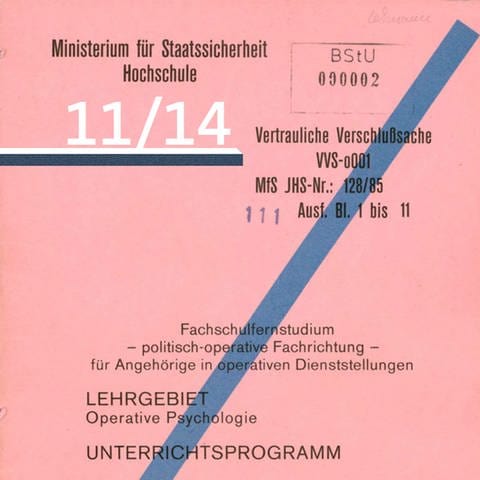 Stasi-Akte Audiofolge 11 (Foto: SWR, BStU)
