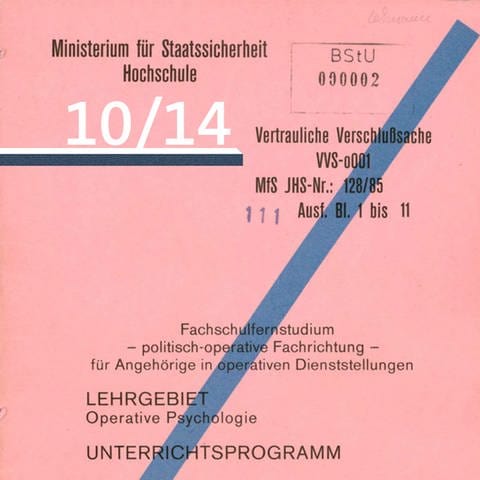 Stasi-Akte Audiofolge 10 (Foto: SWR, BStU)