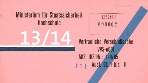 Stasi-Akte Audiofolge 13 (Foto: SWR, BStU)
