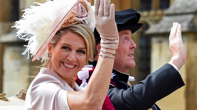 Königin Maxima und König Willem-Alexander der Niederlande in einer Kutsche auf Windsor Castle (Foto: picture-alliance / Reportdienste, PPE)
