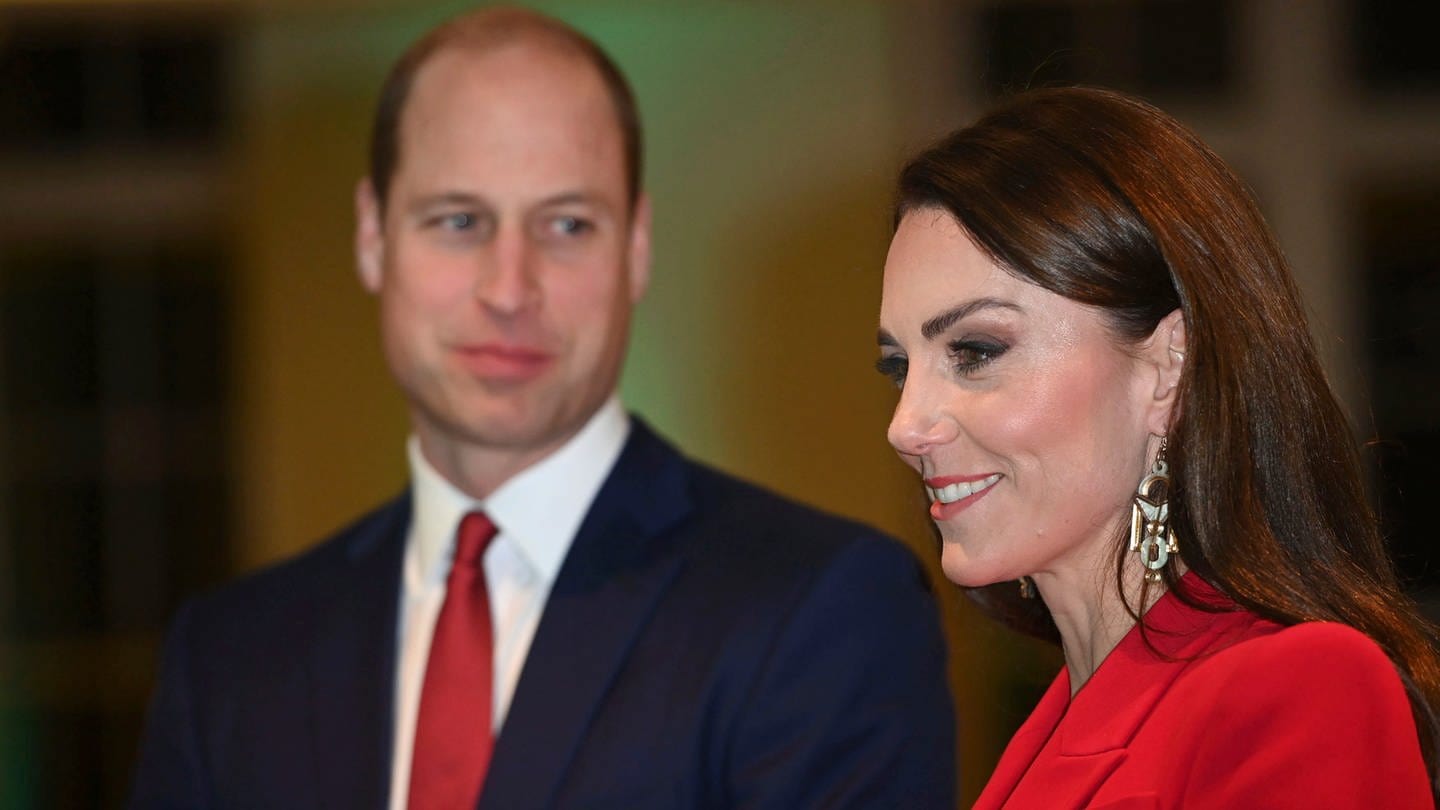 Der britische Prinz William und Kate, die Prinzessin von Wales, nehmen an einer Veranstaltung zum Start der Kampagne 