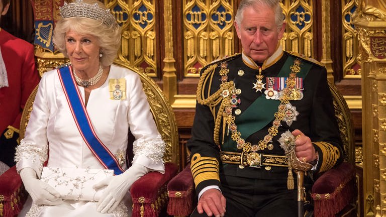 Prinz Charles und Camilla  im "House of Lords" in London