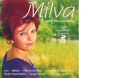 Plattencover Milva "La Rossa" auch "Die Pantherin" genannt von ihrer Platte "Il mare ne cassetto". (Foto: SWR, Plattenfirma (Coverscan) -)