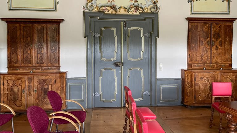 Das Trauzimmer im Hettinger Schloss war einst ein Musikzimmer (Foto: SWR, Ulrike Mix)
