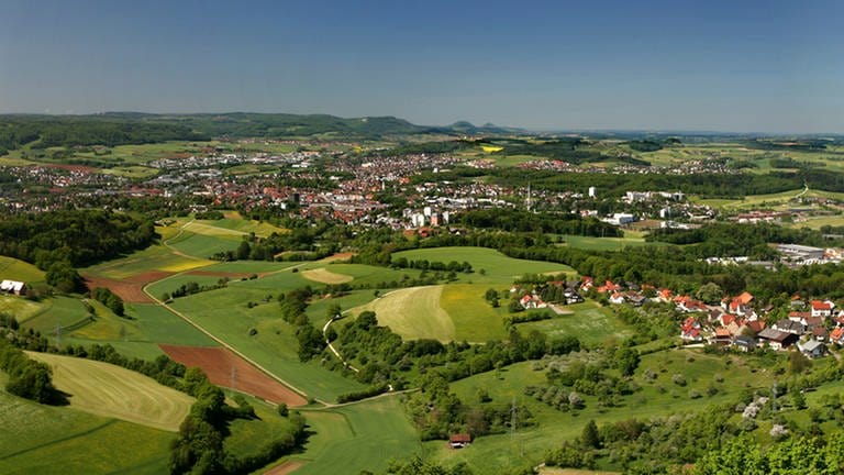 Wandern um Aalen: Panoramablick vom Braunenberg. (Foto: Stadt Aalen)