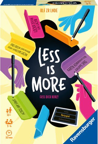 Schachtel des Spiels "Less Is More"