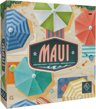 Spielekarton des Brettspiels "Maui".