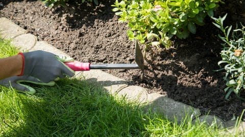 Wegen Trockenheit im Garten am besten die obere Schicht eines Blumenbeetes aufhacken. (Foto: picture-alliance / Reportdienste, Picture Alliance)