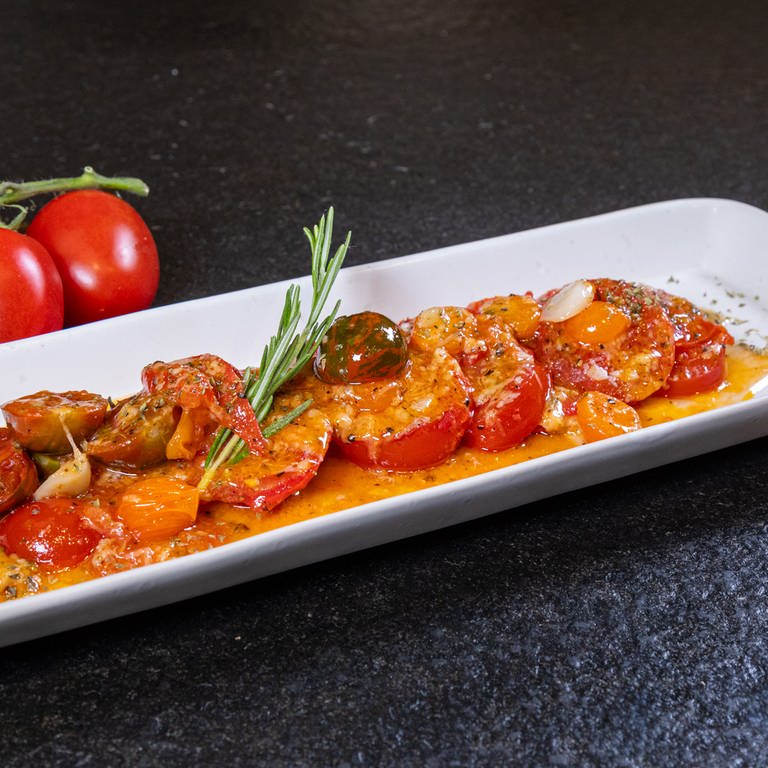 Mediterrane Küche: Geschmelzte Tomaten
