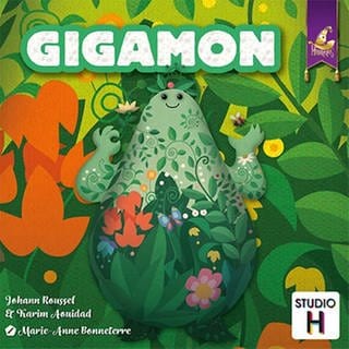 Schachtel des zum "Kinderspiel des Jahres 2023" nominierten "Gigamon" (Foto: Pressestelle, B-Rex Entertainment (Mirakulus/Studio H))
