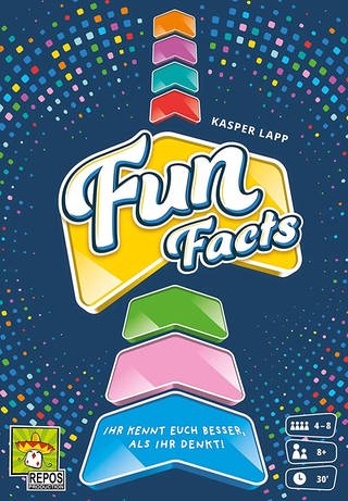 Schachtel des zum "Spiel des Jahres 2023" nominierten Familienspiels "Fun Facts" (Foto: Pressestelle, Asmodee)