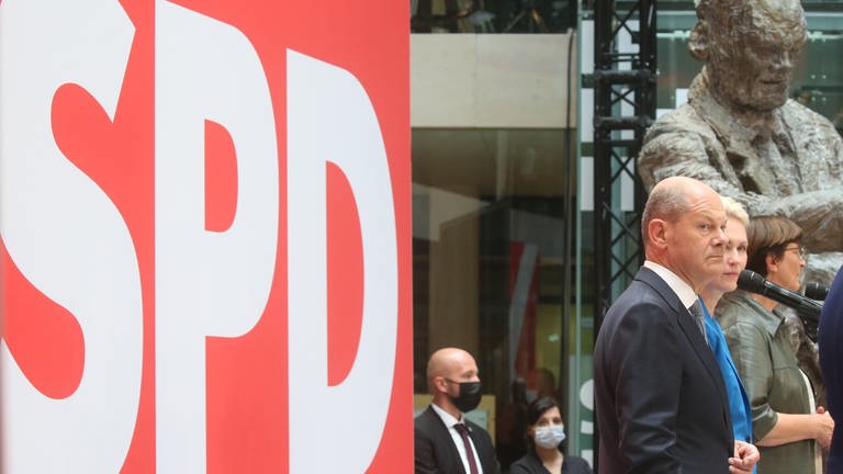 SPD-Kanzlerkandidat Olaf Scholz  (Foto: dpa Bildfunk, Picture Alliance)