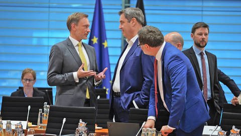 Finanzminister Christian Lindner und Ministerpräsident Markus Söder. (Foto: IMAGO, Bernd Elmenthaler)