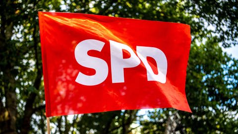 Eine SPD-Flagge  (Foto: picture-alliance / Reportdienste, dpa Bildfunk, Sina Schuldt)