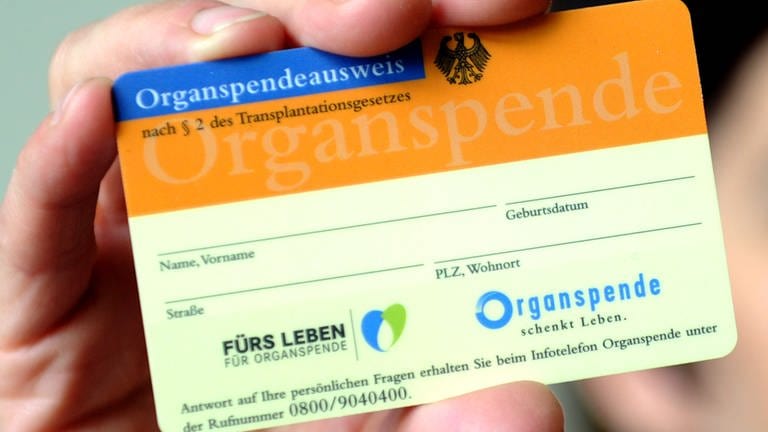 Organspendeausweis  (Foto: dpa Bildfunk, picture alliance/dpa)