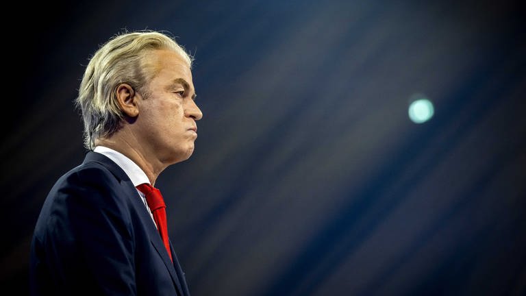 Geert Wilders, Parteivorsitzender der Partei für die Freiheit (PVV) (Foto: dpa Bildfunk, picture alliance/dpa/ANP | Koen Van Weel)