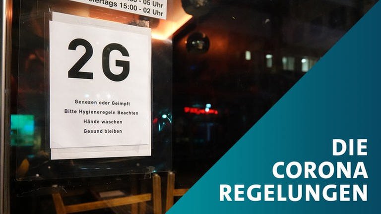 Ein Schild am Eingang weist auf die 2G-Regel hin. (Foto: dpa Bildfunk, picture alliance/dpa | Vanessa Reiber)