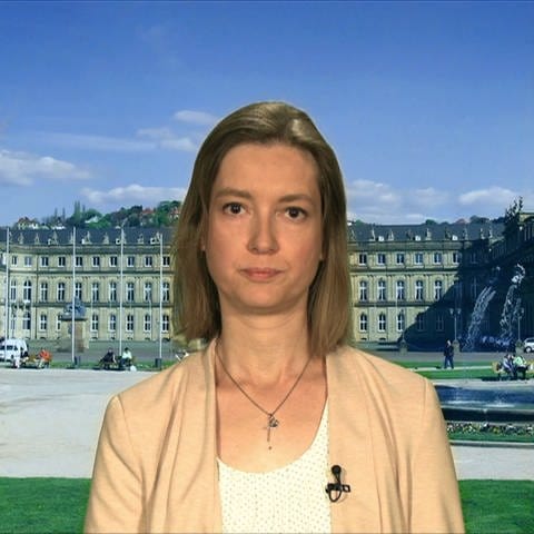 Nachrichtensprecherin Iris Volk (Foto: SWR)