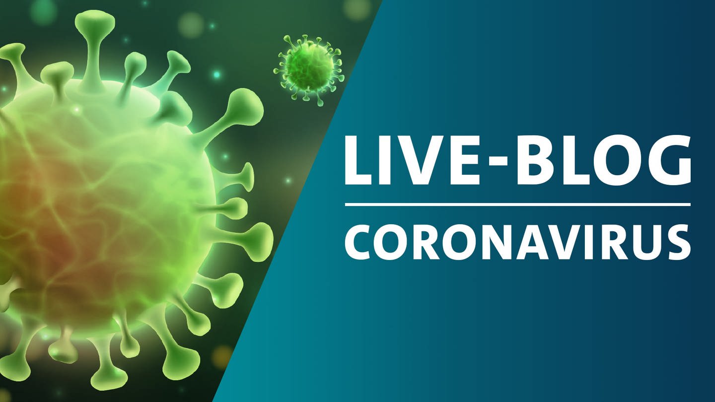 Coronavirus-Bild mit Live-Blog-Logo (Foto: Colourbox, Montage: SWR)
