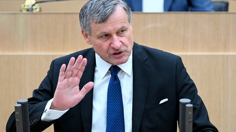Hans-Ulrich Rülke (FDP) spricht im Landtag von Baden-Württemberg (Foto: dpa Bildfunk, picture alliance/dpa | Bernd Weissbrod)