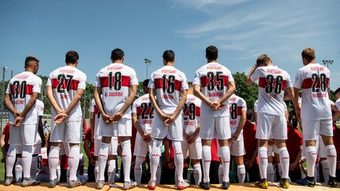Fototermin des VfB Stuttgart für die Saison 201920 (Foto: dpa Bildfunk, Fabian Sommer)
