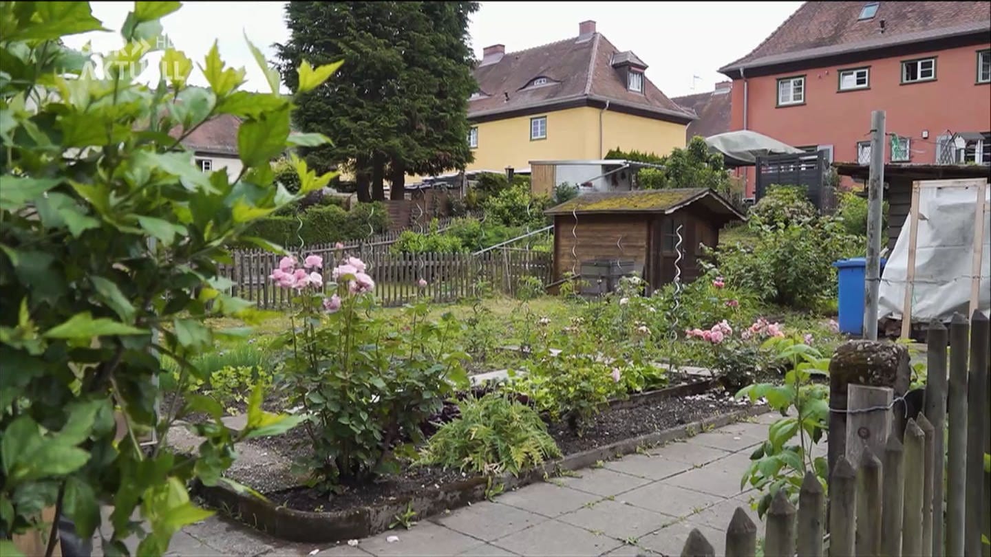 Blick auf Gärten in Baden-Baden Ooswinkel