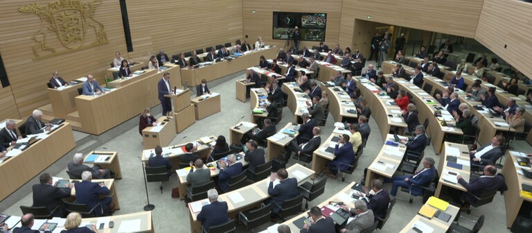 Die Haushaltsdebatte im Landtag ist in vollem Gange. (Foto: SWR)